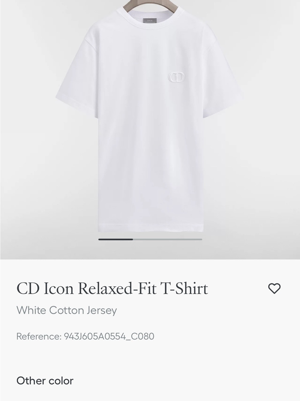 Dior White Cotton Logo Short Sleeve T-Shirt